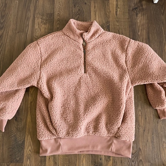 american eagle quarter zip sherpa